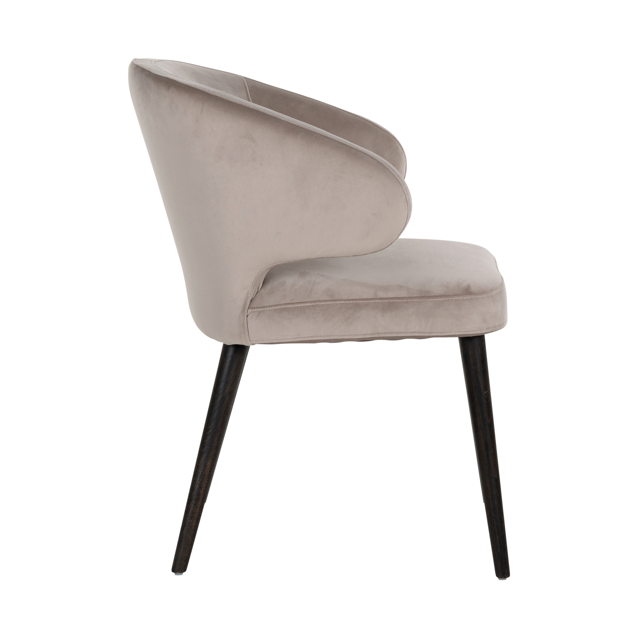 Eetkamerstoel indigo khaki velours - Afbeelding 3