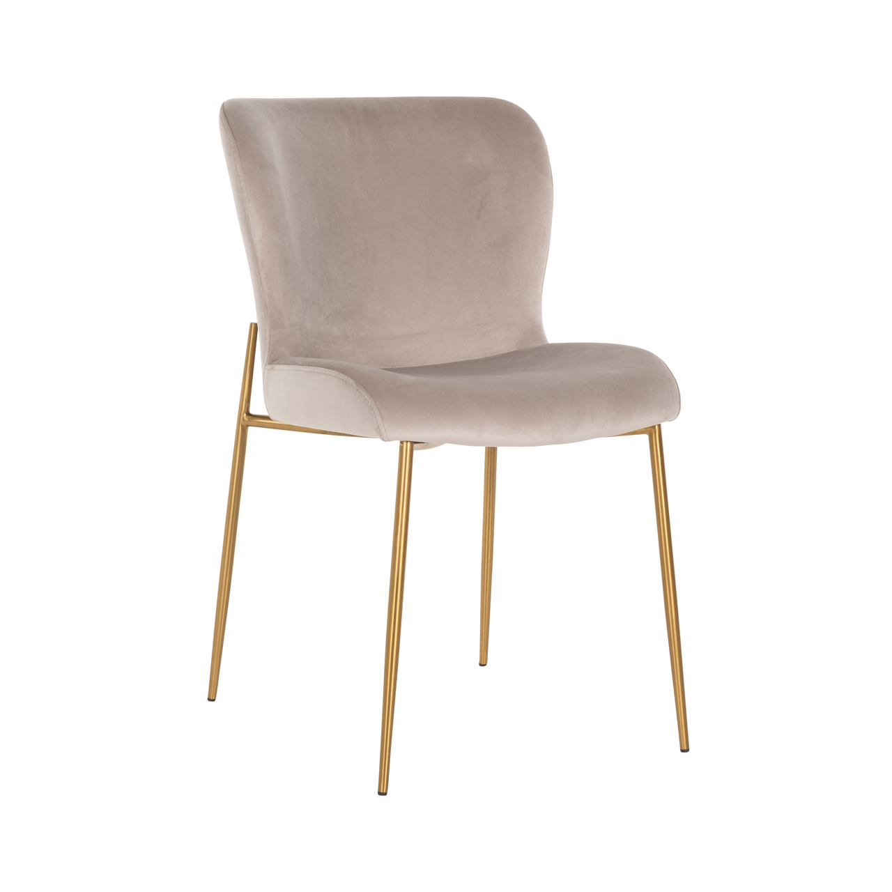 Eetkamerstoel Odessa khaki velvet fire retardant (Set of 2) - Afbeelding 2