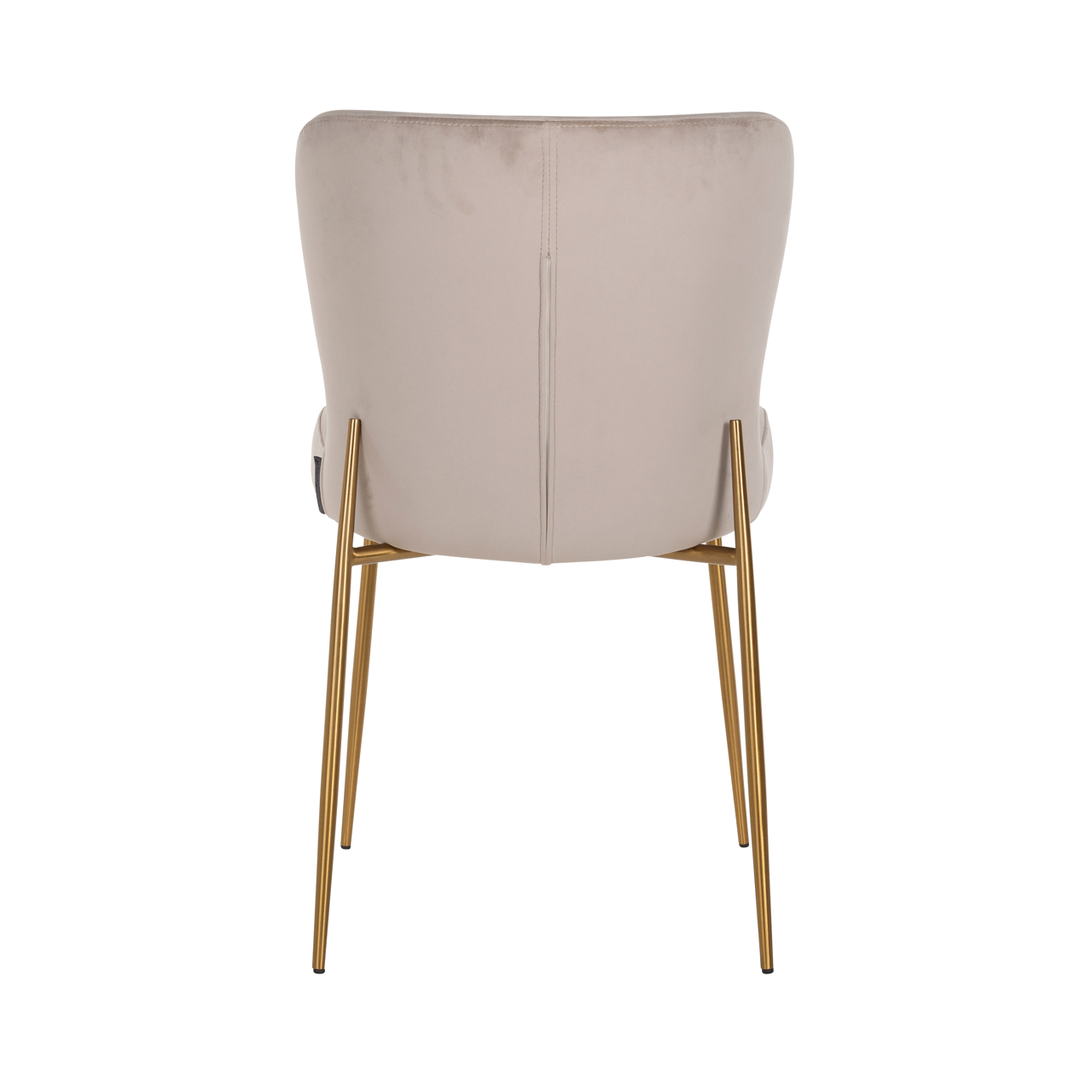 Eetkamerstoel Odessa khaki velvet fire retardant (Set of 2) - Afbeelding 4