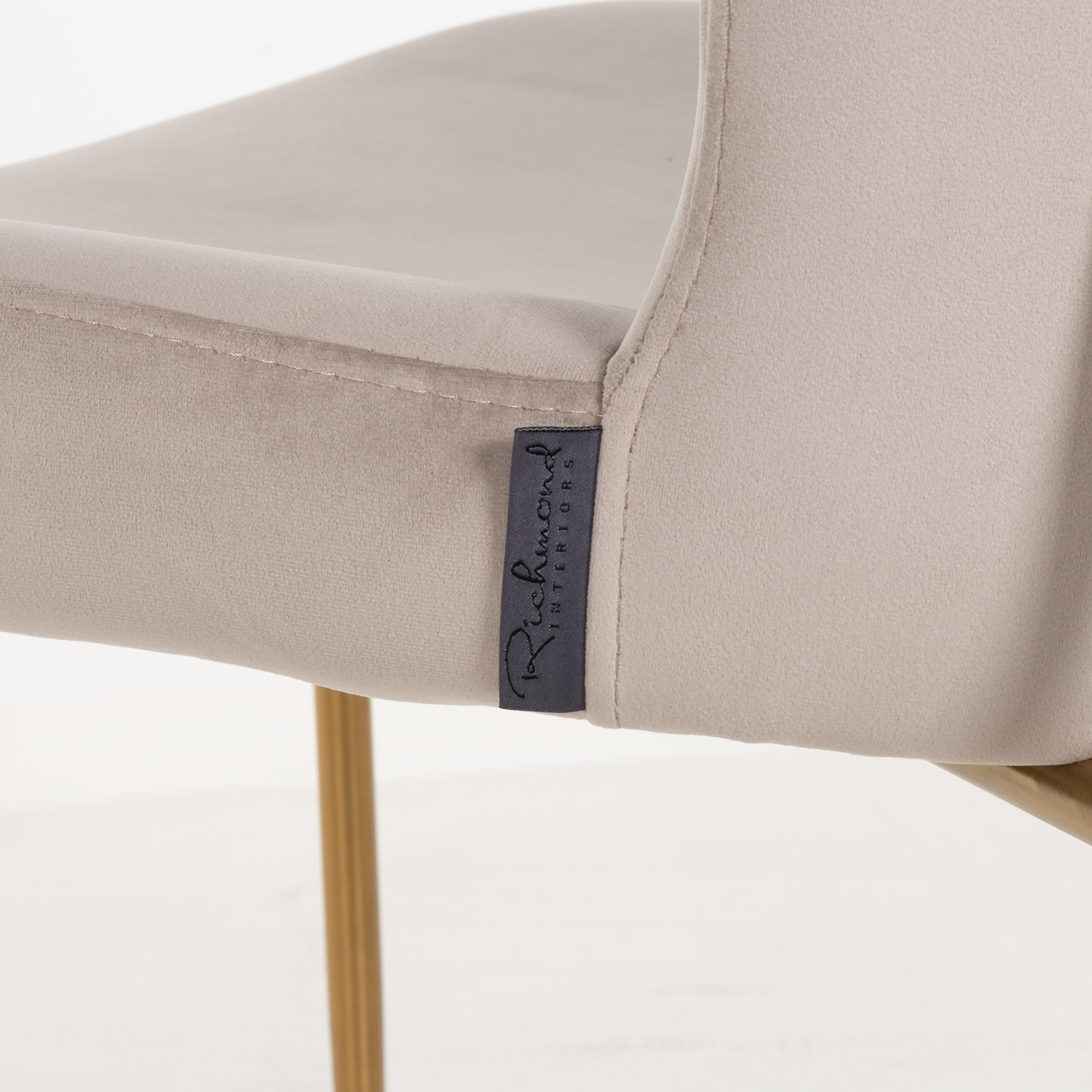 Eetkamerstoel Odessa khaki velvet fire retardant (Set of 2) - Afbeelding 5