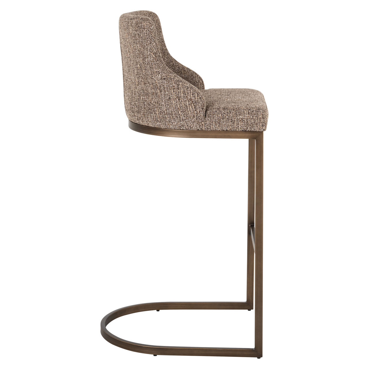 Barstoel Bolton bruin tweed set van 2 - Afbeelding 4