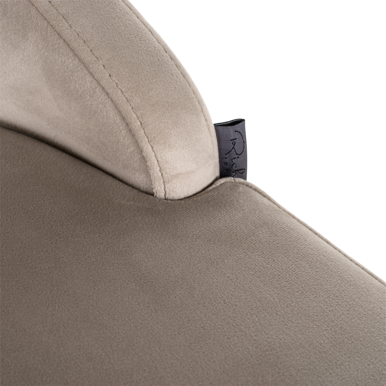 Barstoel Bolton geborsteld brandvertragend khaki goud velours set van 2 - Afbeelding 7