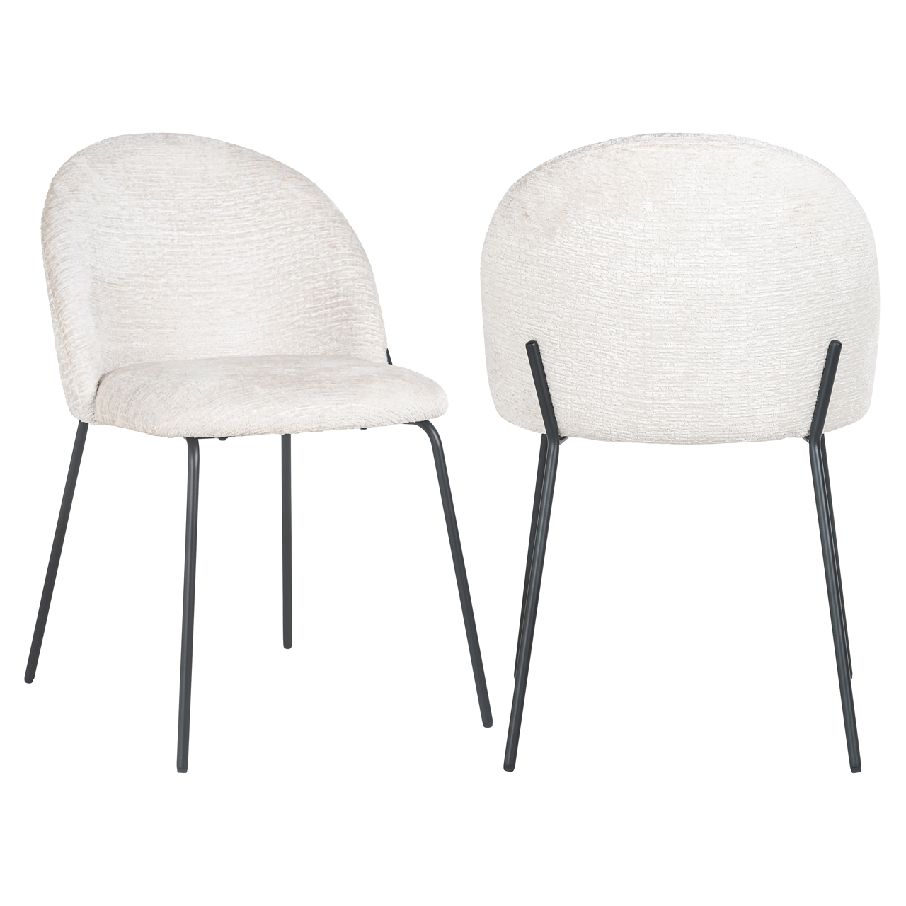 Eetkamerstoel Alyssa cream fusion (Set of 2) - Afbeelding 2