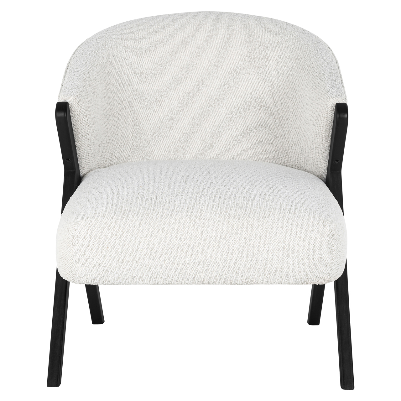 Lounge stoel Mia white bouclé - Afbeelding 3