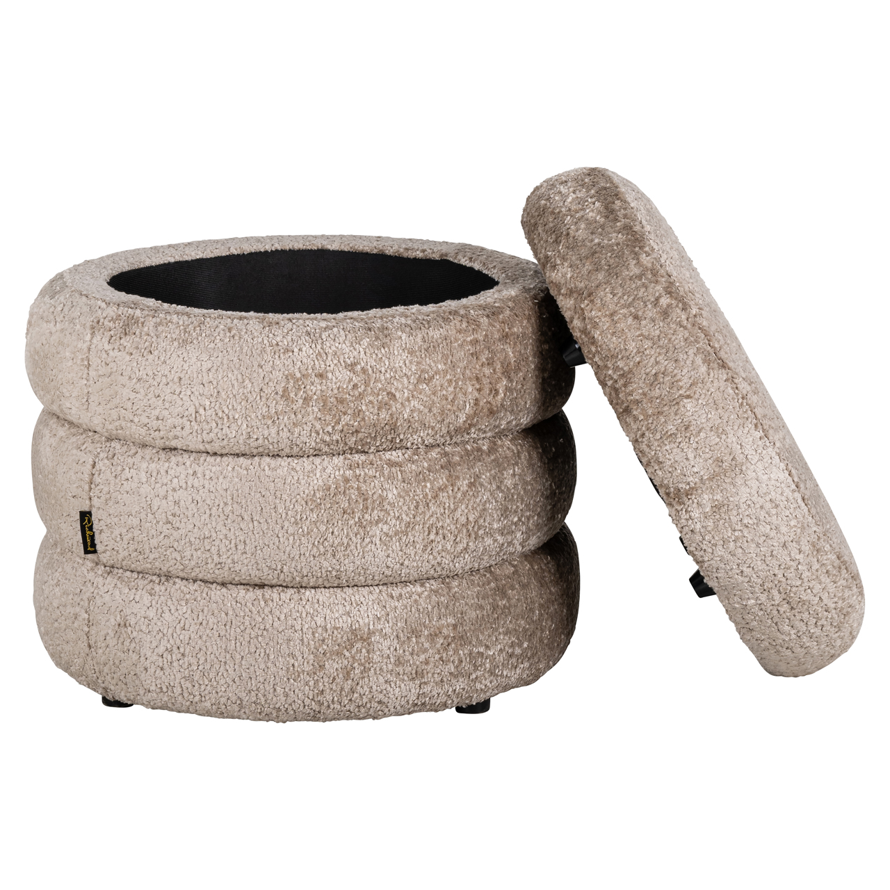 Voetenbank Poef Adele sheep naturel - Afbeelding 2