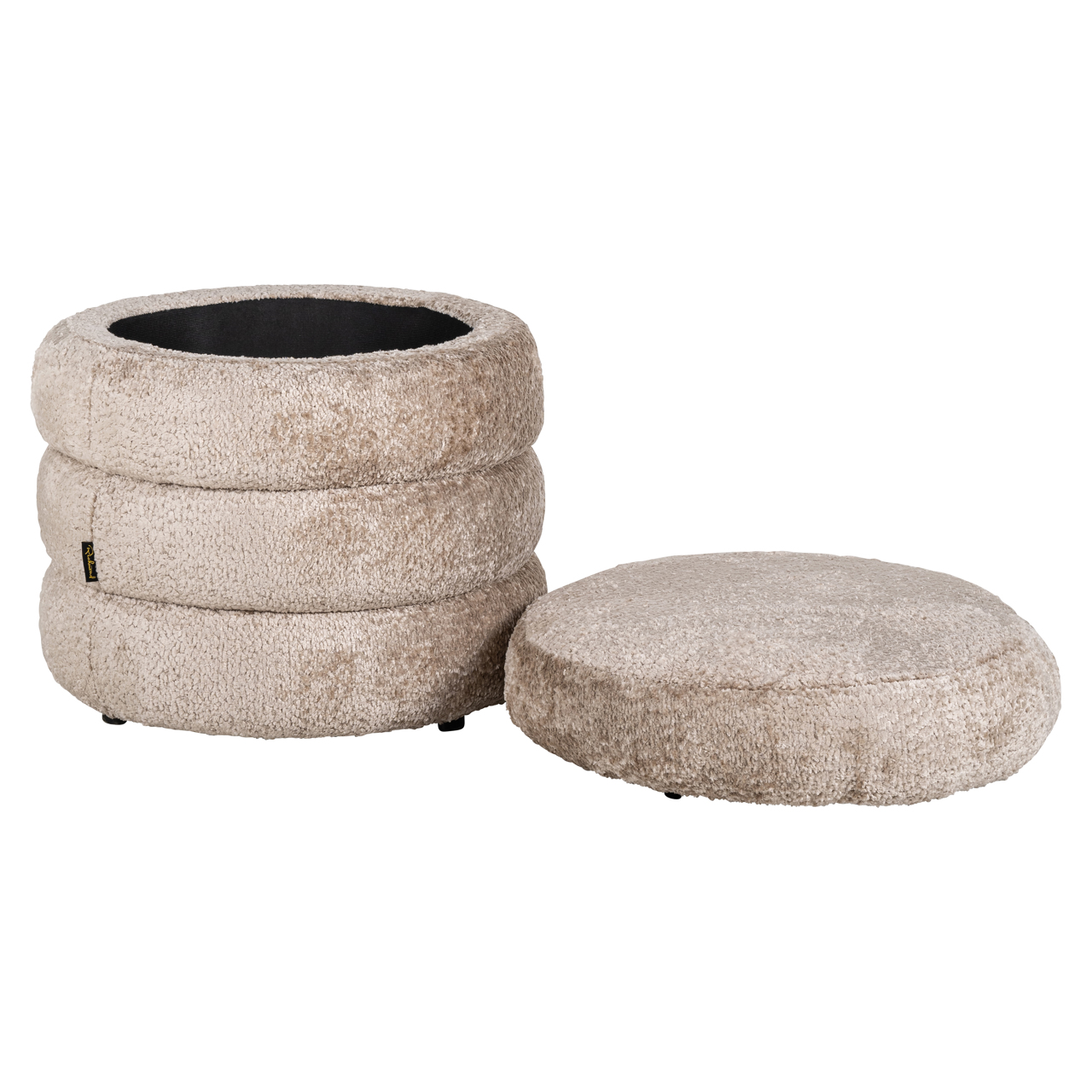 Voetenbank Poef Adele sheep naturel - Afbeelding 3