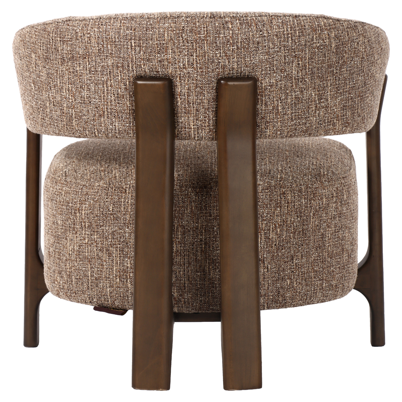 Loungestoel Dalara bruin tweed - Afbeelding 5