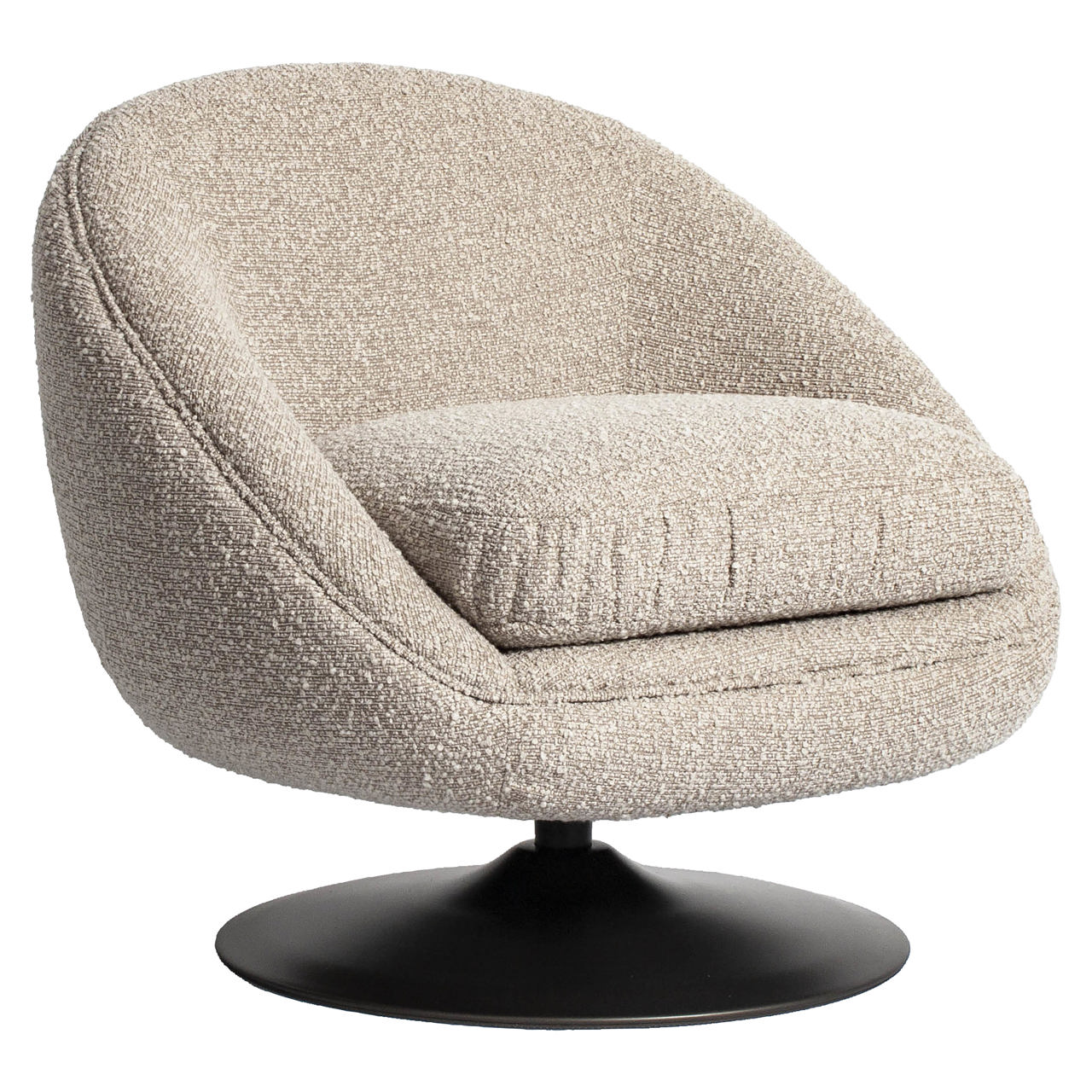 Loungestoel Nodo chunky draaibaar naturel - Afbeelding 2