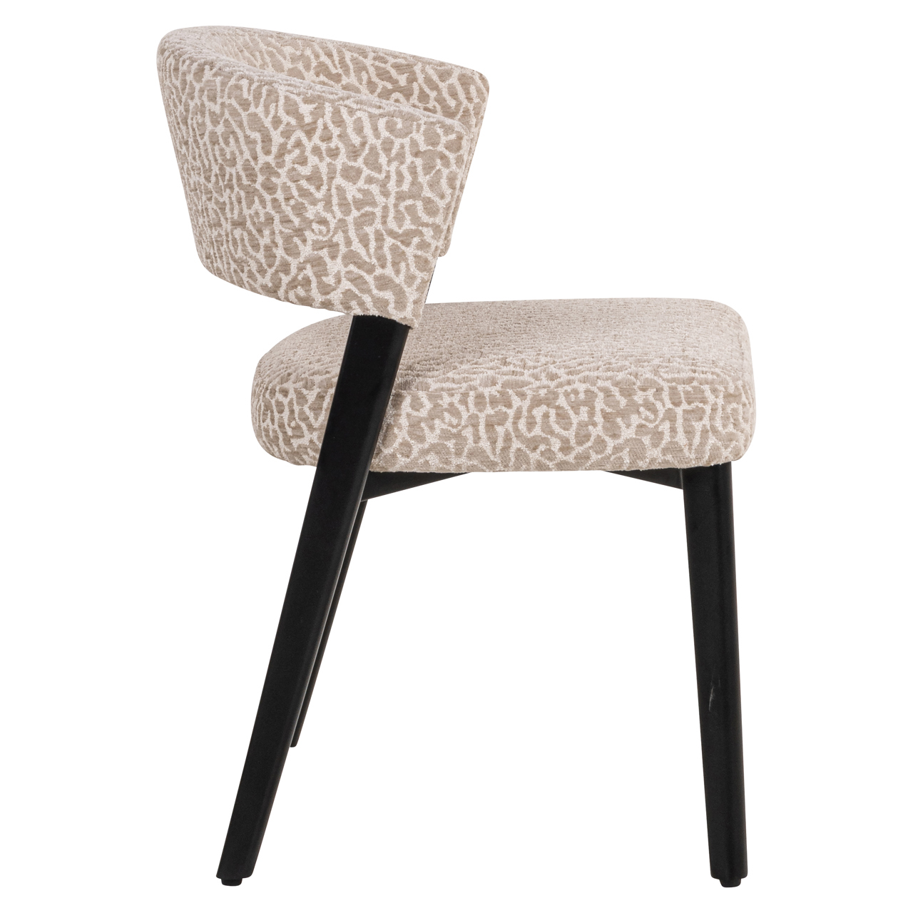 Eetkamerstoel Zeno leopard beige - Afbeelding 4