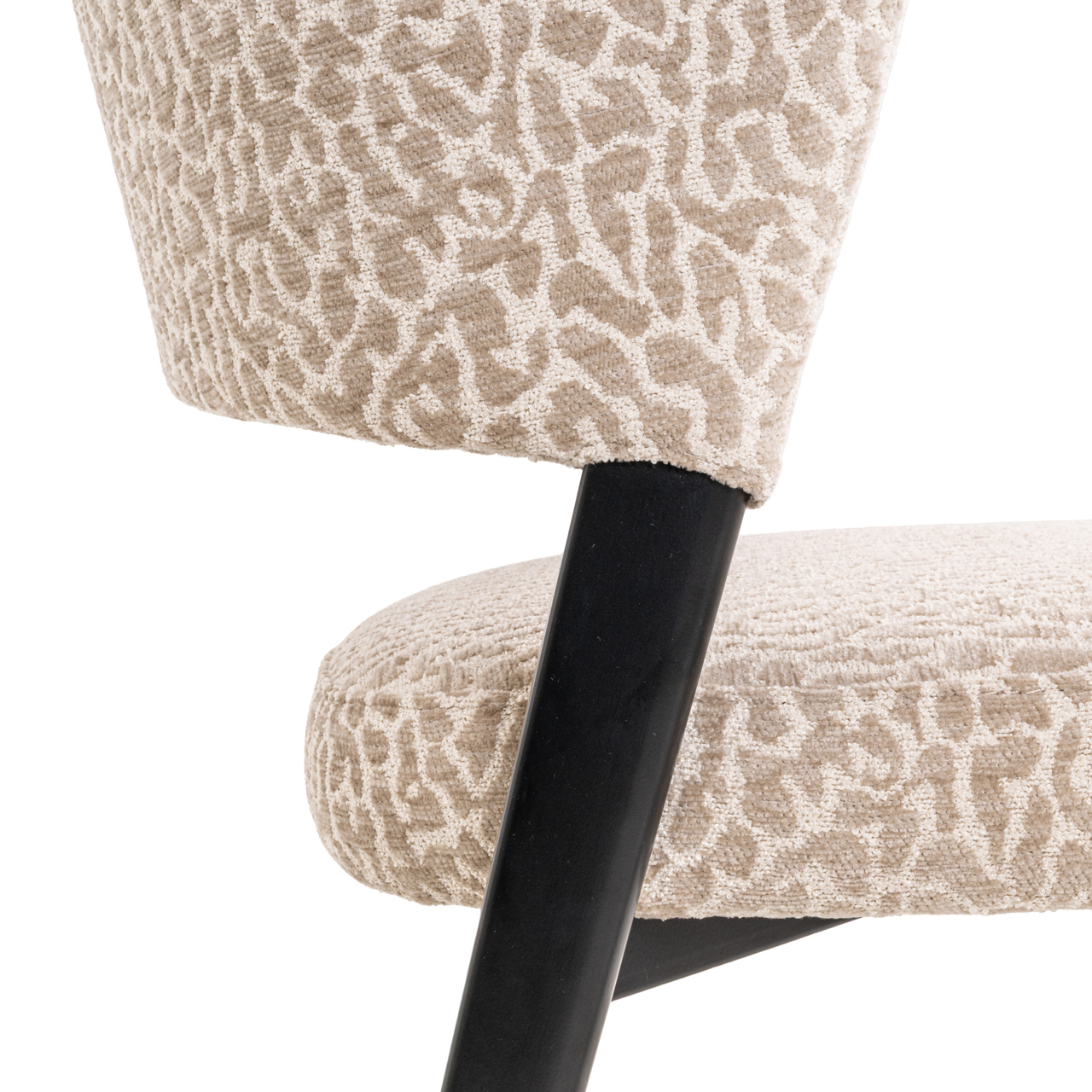 Eetkamerstoel Zeno leopard beige - Afbeelding 9
