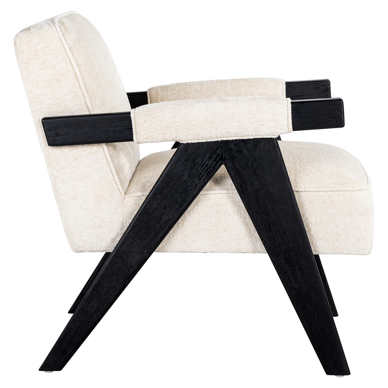 Lounge stoel Cooper white chenille - Afbeelding 2