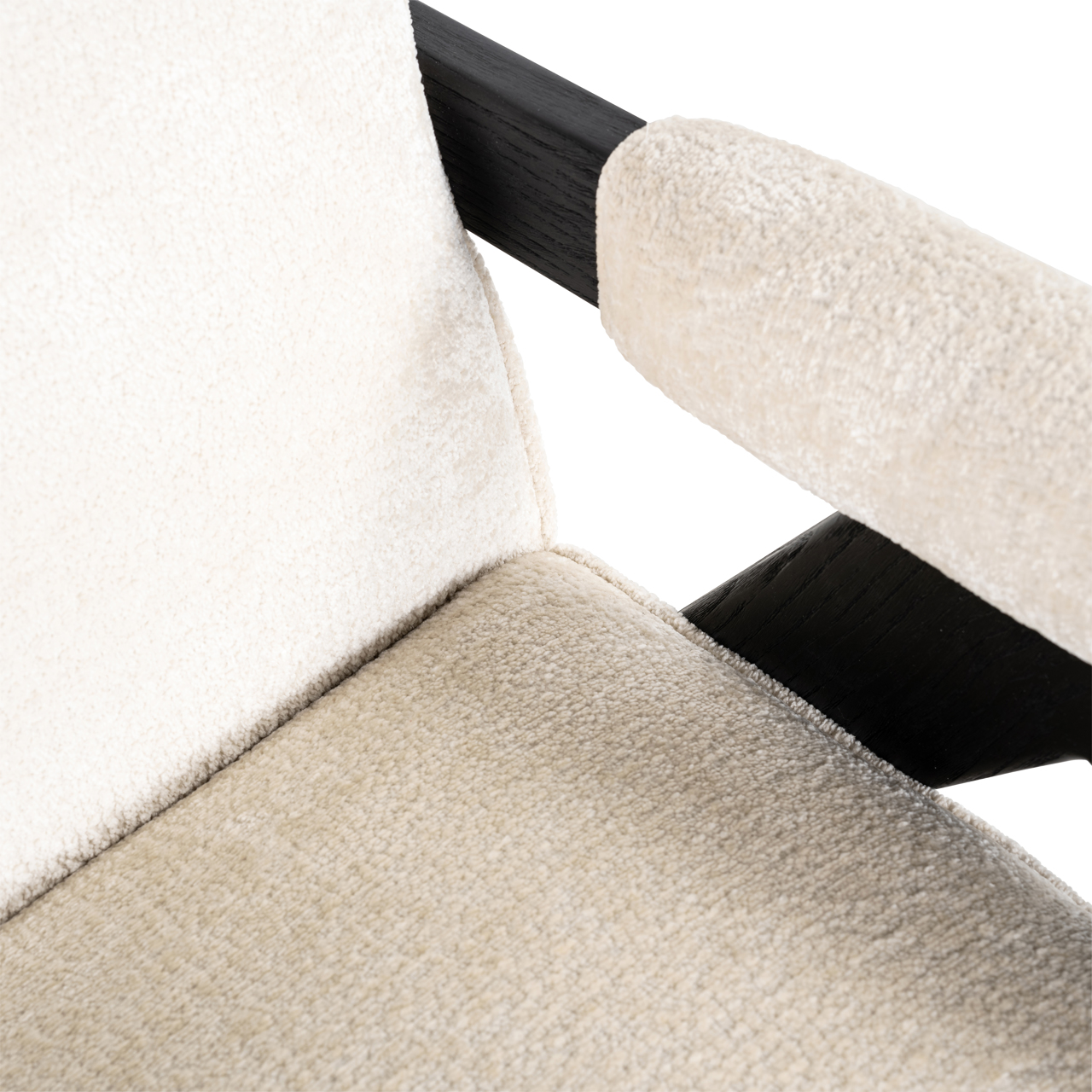 Lounge stoel Cooper white chenille - Afbeelding 6