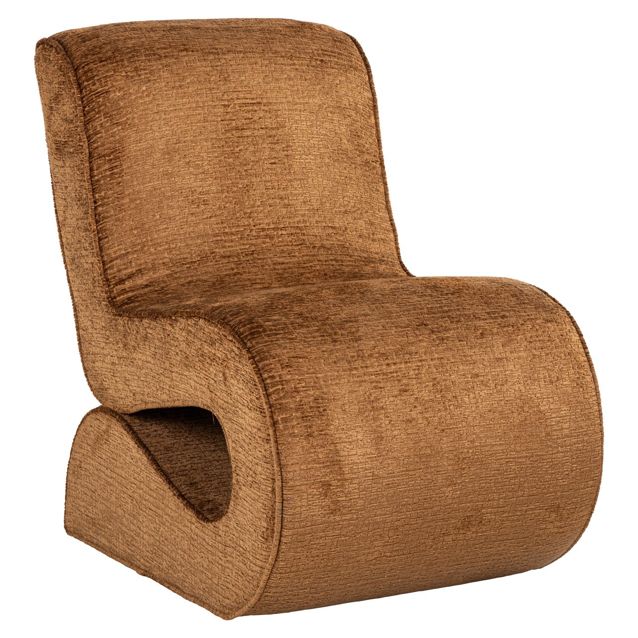 Lounge stoel Frankie cognac fusion - Afbeelding 2