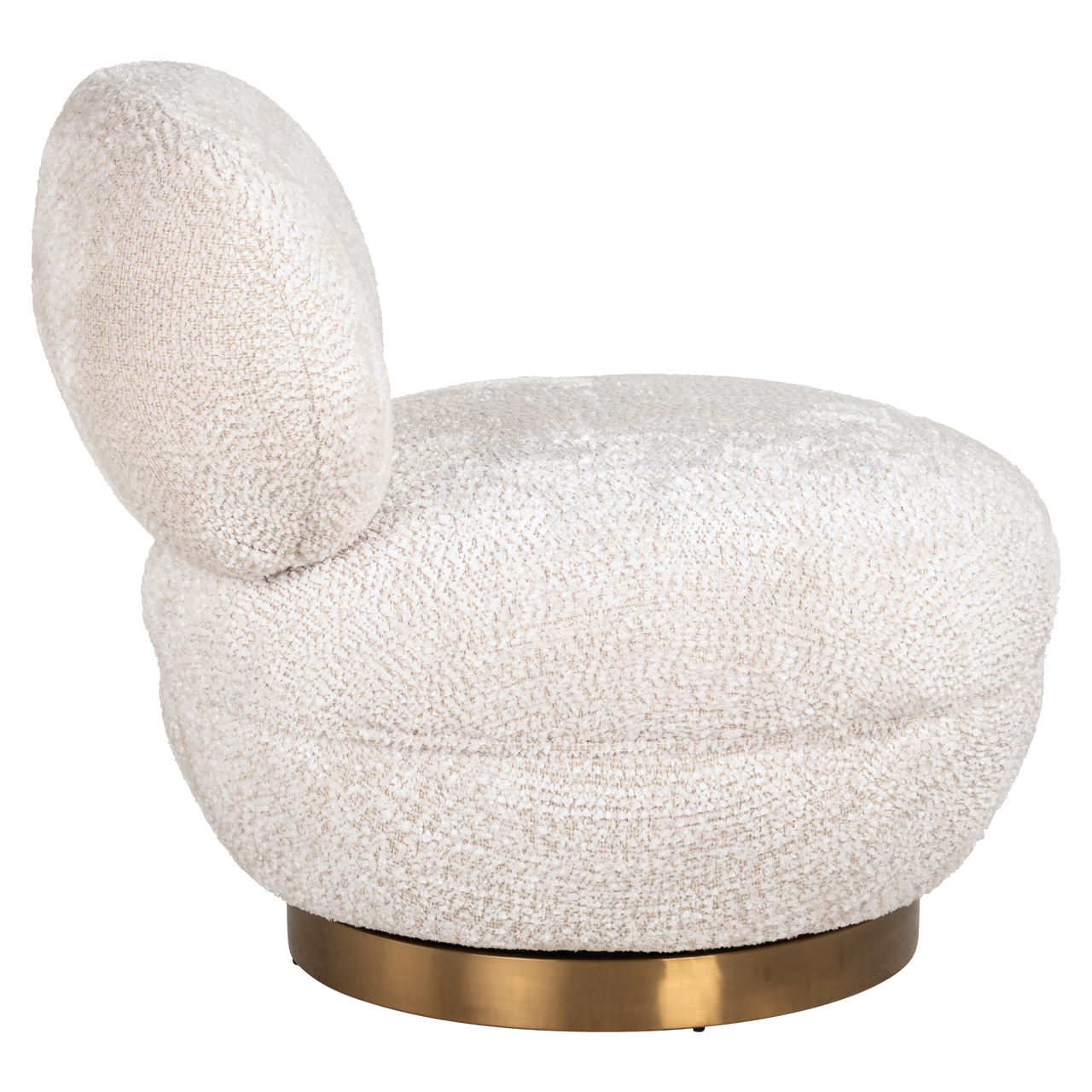 Loungestoel Jace lovely draaibaar crème - Afbeelding 5