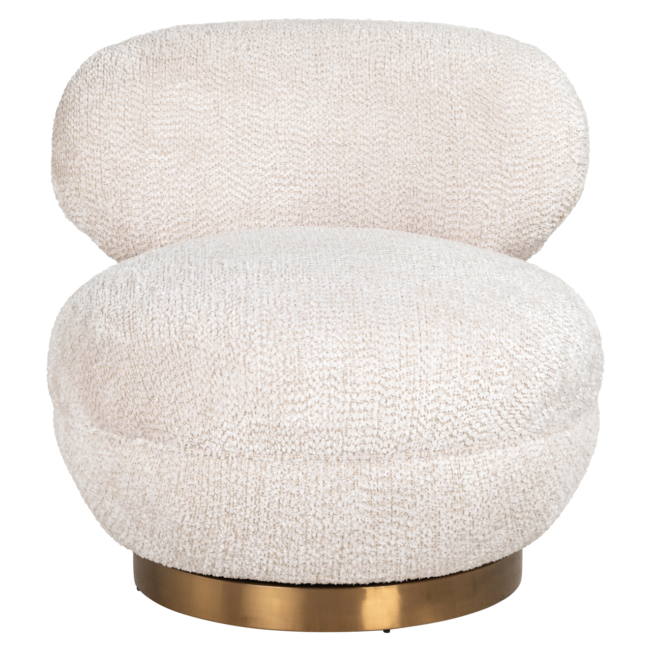 Loungestoel Jace lovely draaibaar crème - Afbeelding 7