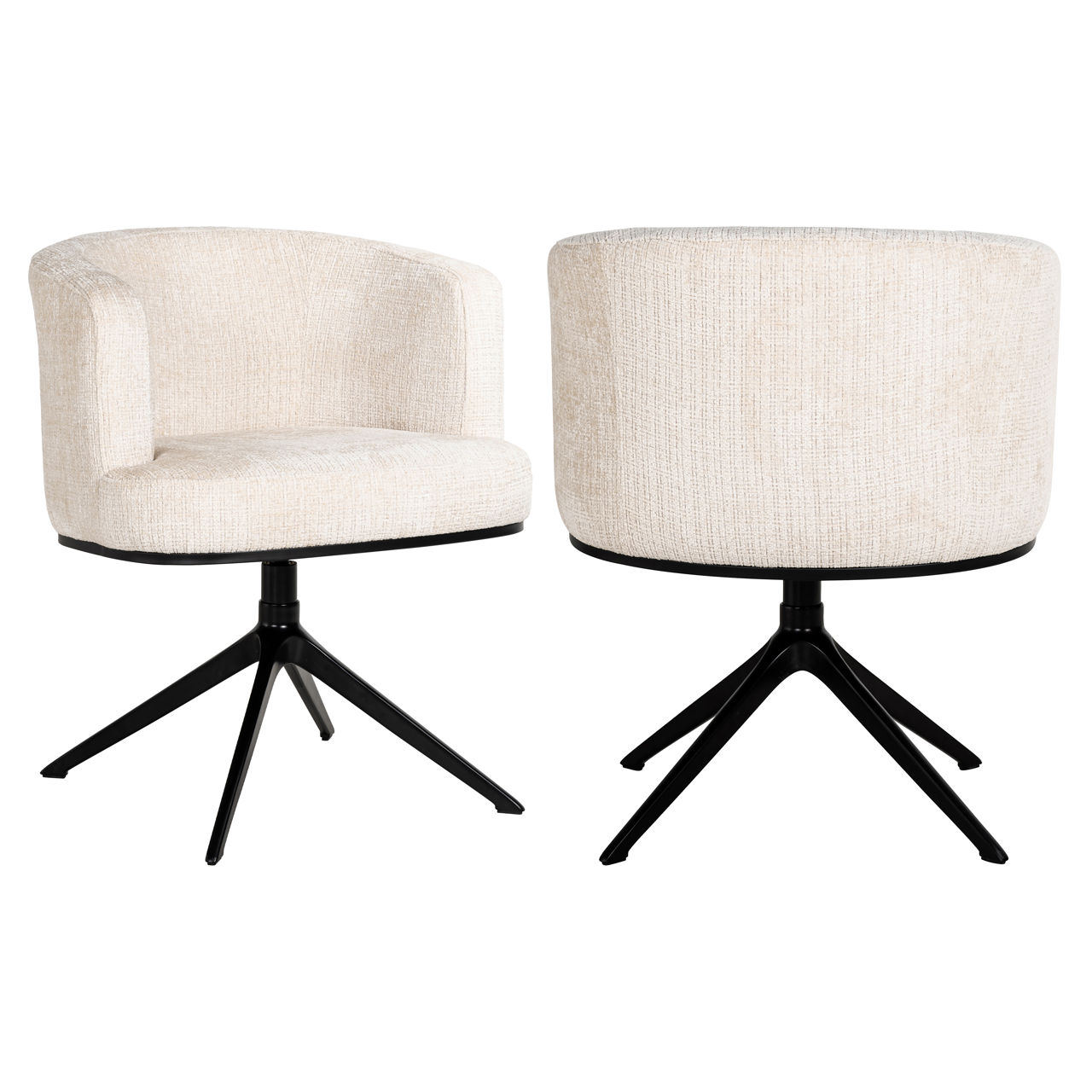 Eetkamerstoel Cheyenne niagara draaibaar beige