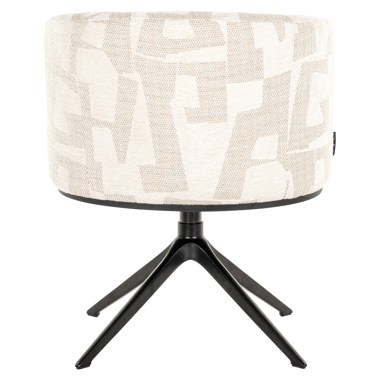Eetkamerstoel Cheyenne graffic draaibaar beige - Afbeelding 4