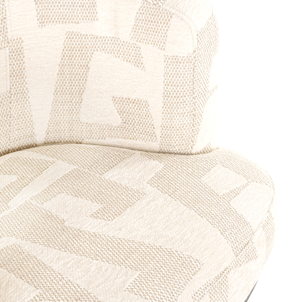 Eetkamerstoel Cheyenne graffic draaibaar beige - Afbeelding 7