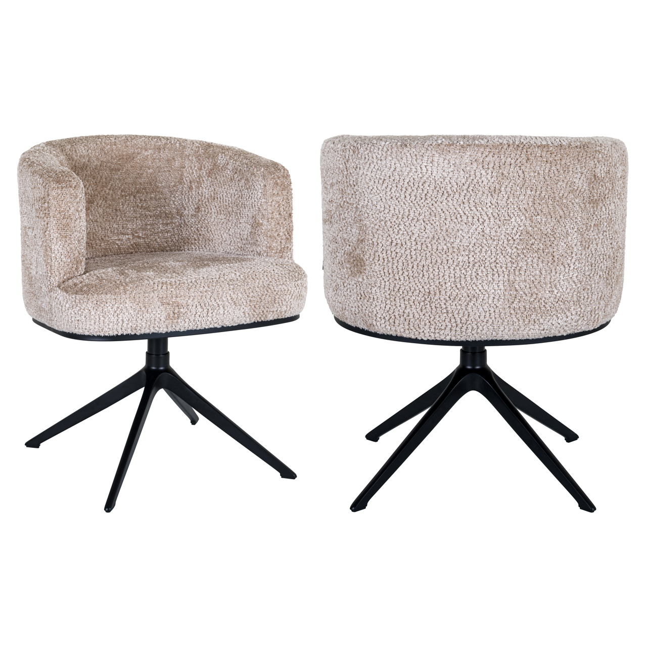 Eetkamerstoel Cheyenne lovely draaibaar beige