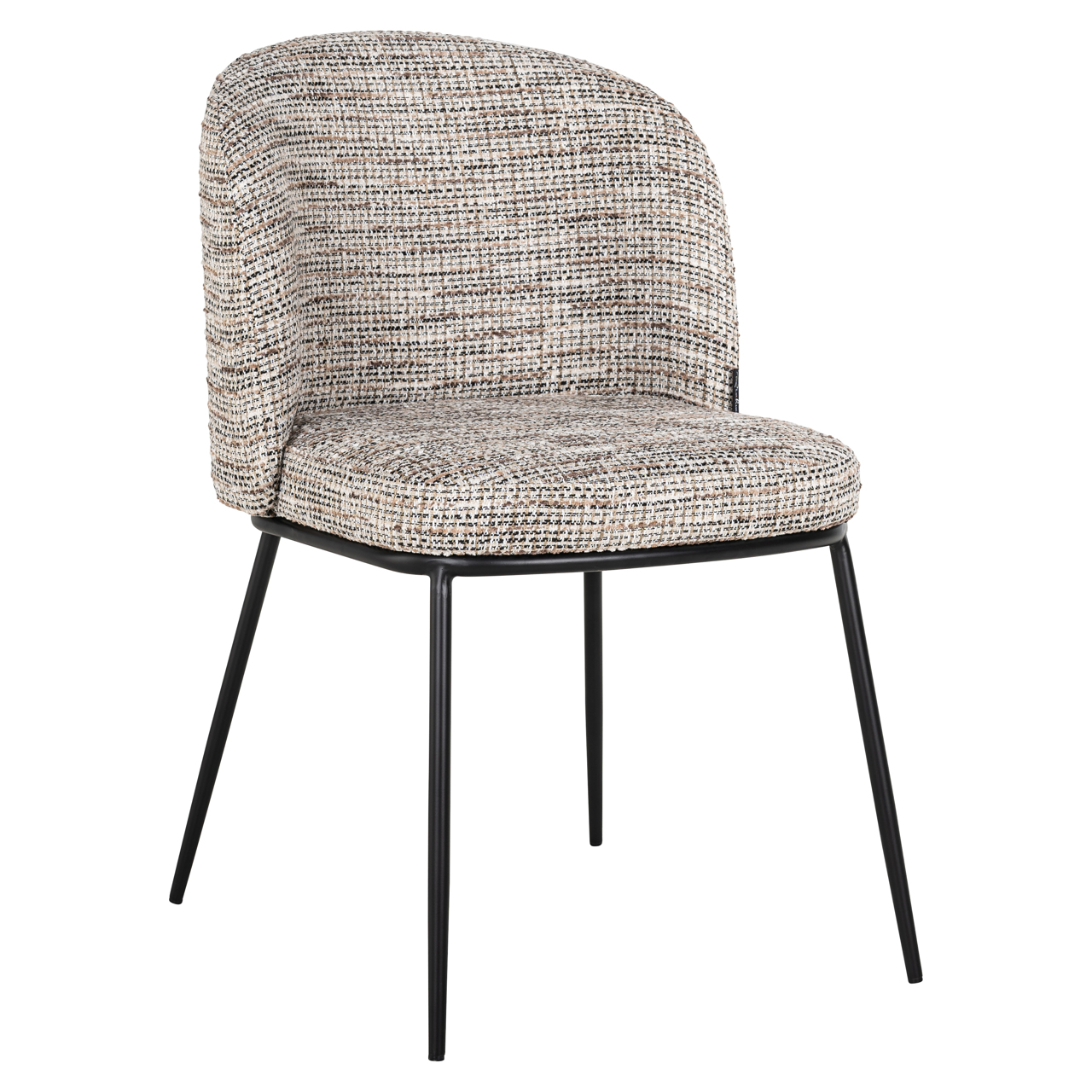 Eetkamerstoel Elvi trendy brandvertragend naturel set van 2 - Afbeelding 2
