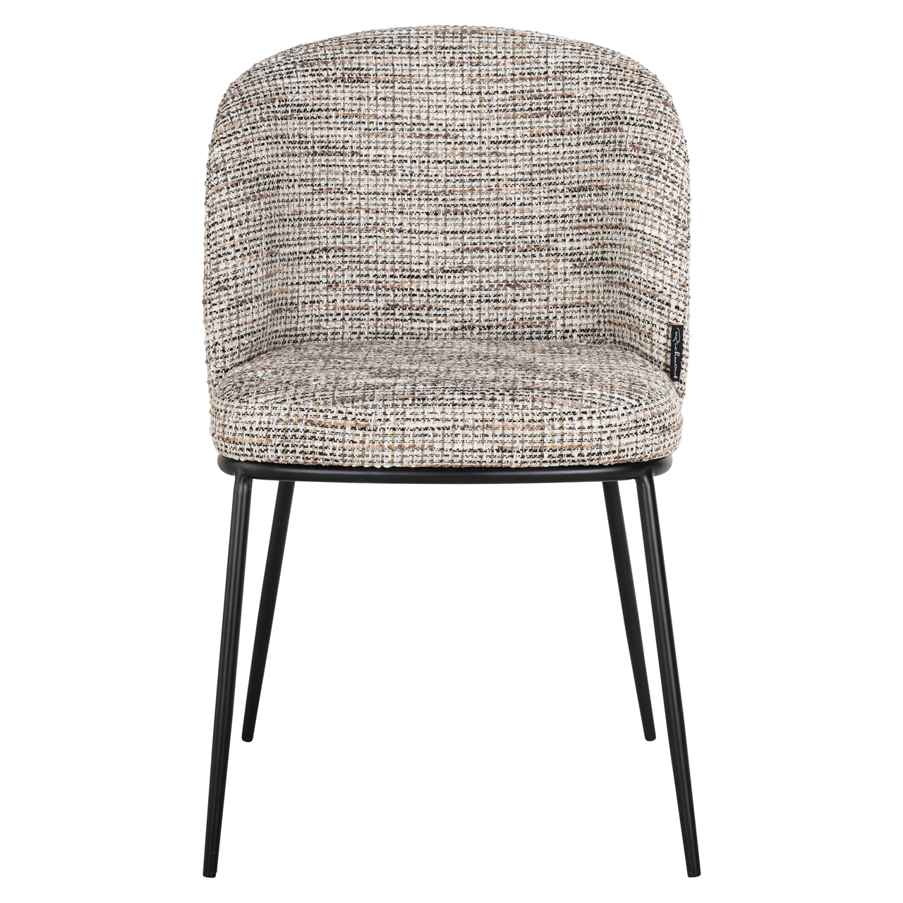 Eetkamerstoel Elvi trendy brandvertragend naturel set van 2 - Afbeelding 5