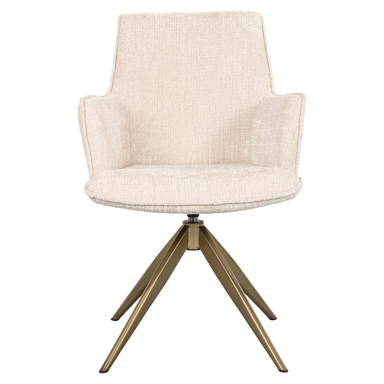 Eetkamerstoel Dakota niagara with arm draaibaar beige - Afbeelding 4