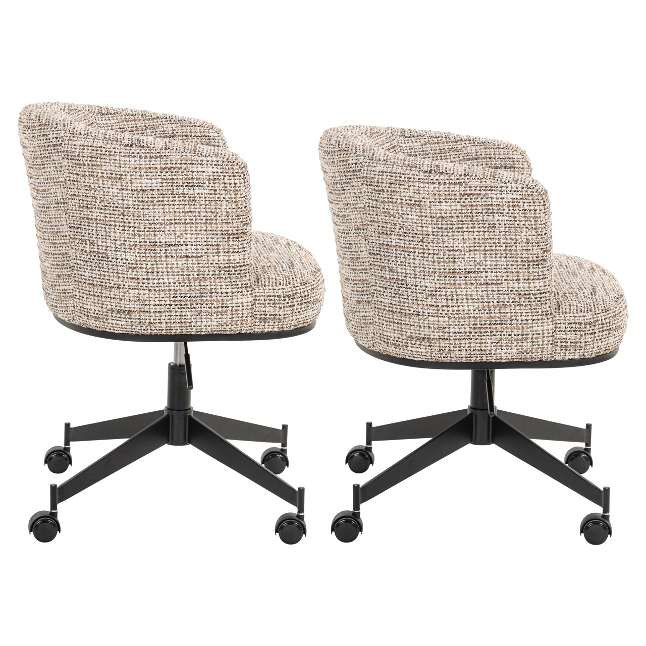 Eetkamerstoel Rochenne trendy on wheels draaibaar naturel - Afbeelding 3