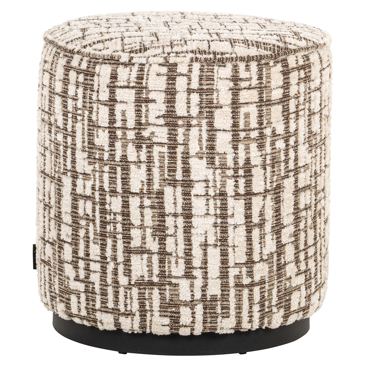 Voetenbank Poef Lexie crème Ø45 cm