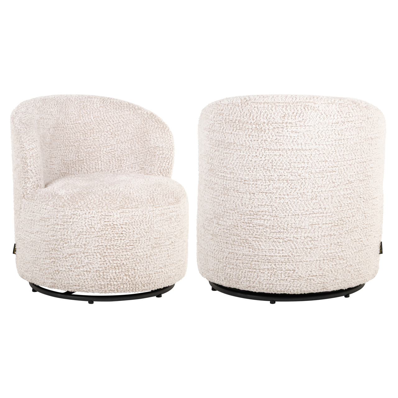 Loungestoel Jackie lovely kids draaibaar crème