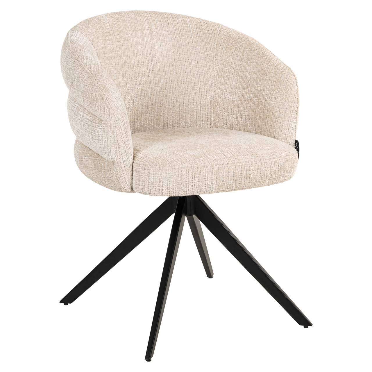 Eetkamerstoel Serenity niagara draaibaar brandvertragend beige - Afbeelding 2