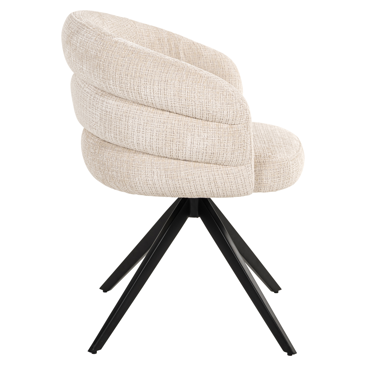 Eetkamerstoel Serenity niagara draaibaar brandvertragend beige - Afbeelding 3