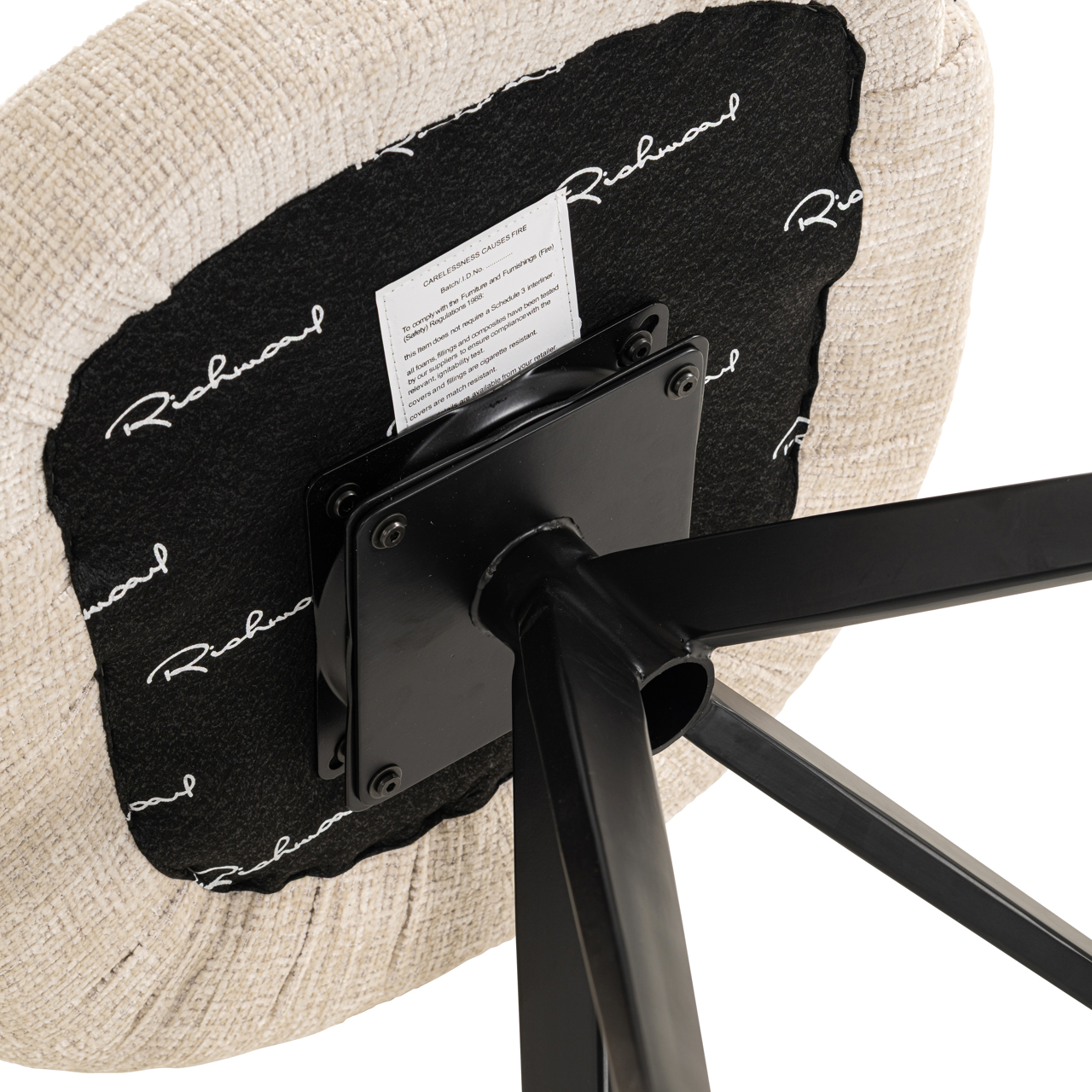 Eetkamerstoel Serenity niagara draaibaar brandvertragend beige - Afbeelding 9