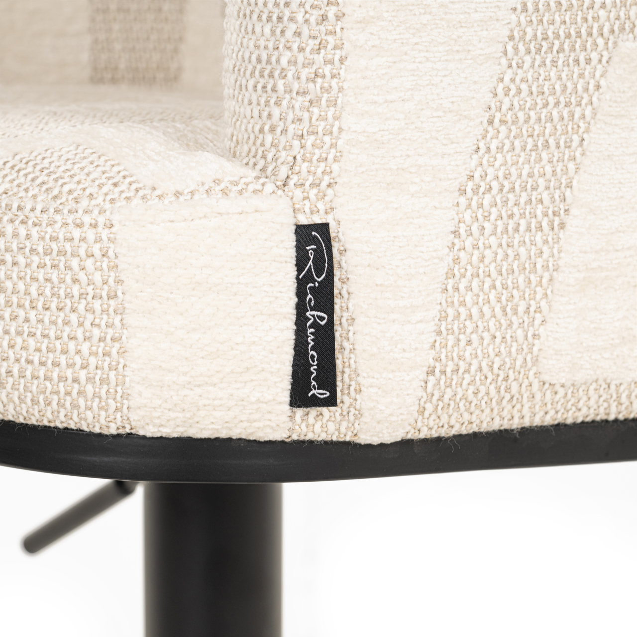 Barstoel Cheyenne graffic draaibaar beige - Afbeelding 2
