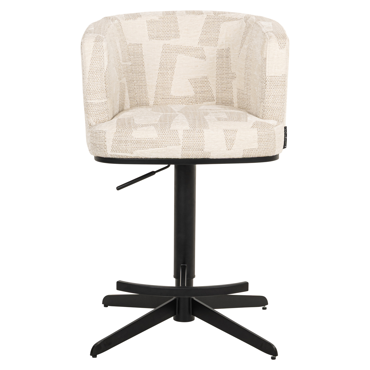 Barstoel Cheyenne graffic draaibaar beige - Afbeelding 11