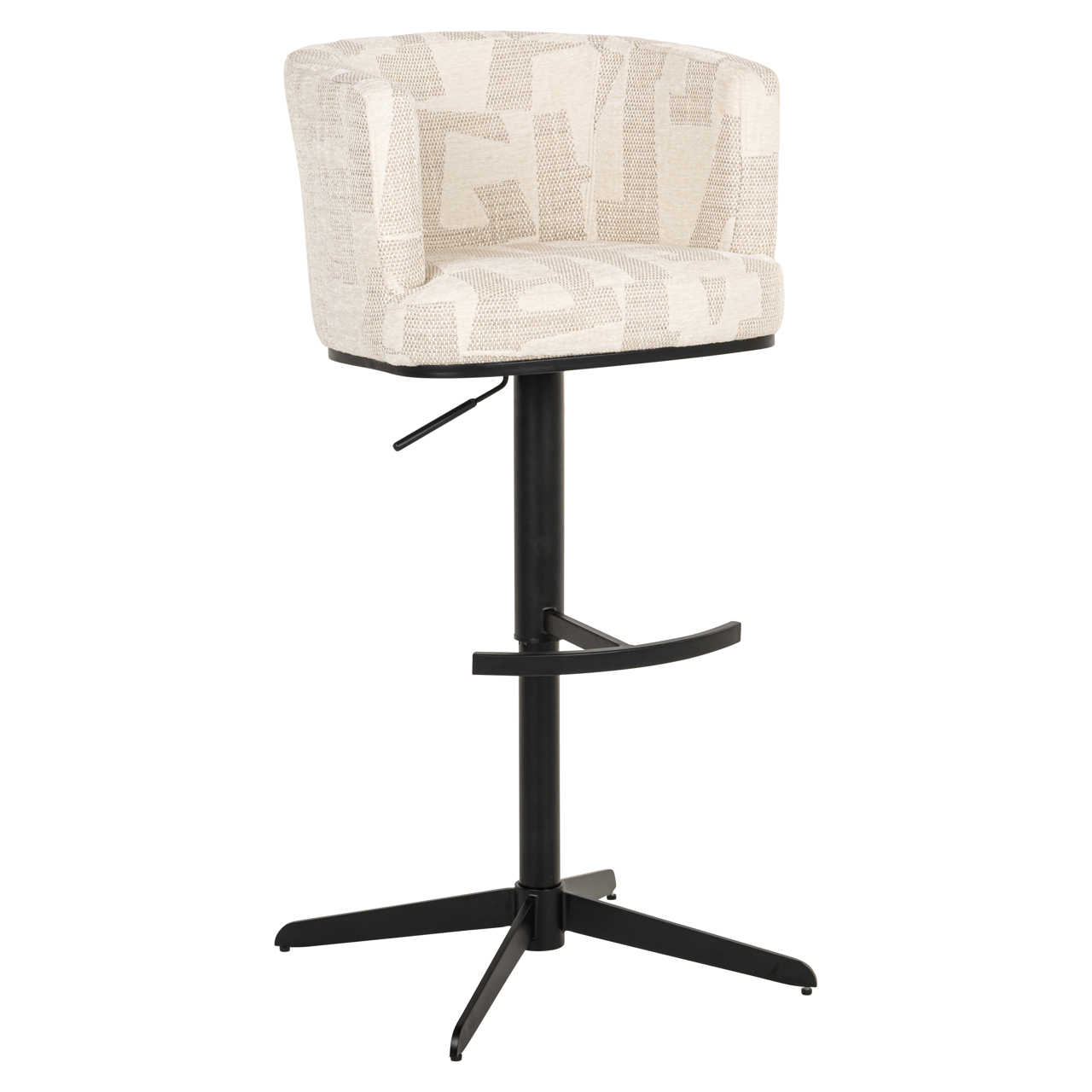 Barstoel Cheyenne graffic draaibaar beige - Afbeelding 12