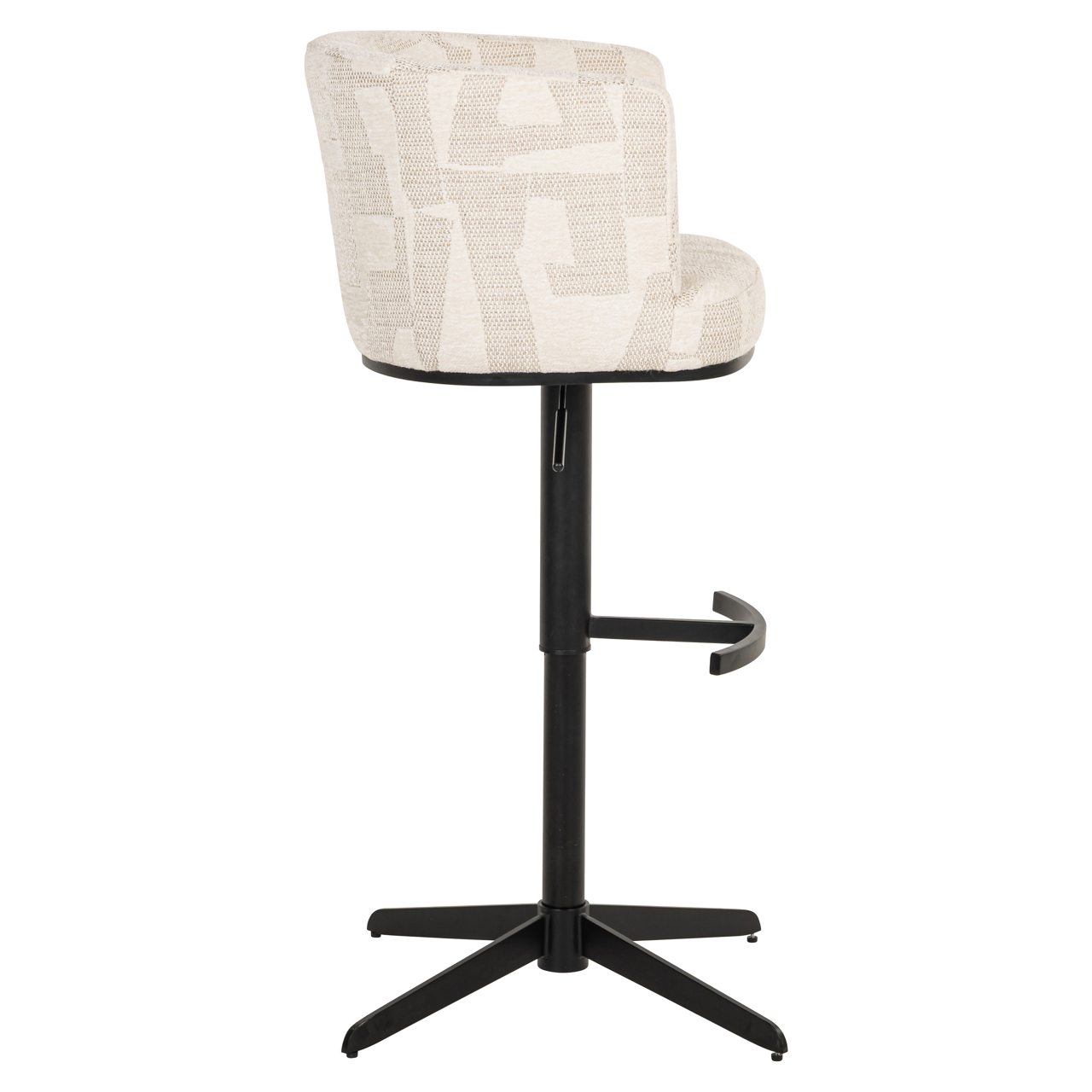 Barstoel Cheyenne graffic draaibaar beige - Afbeelding 13