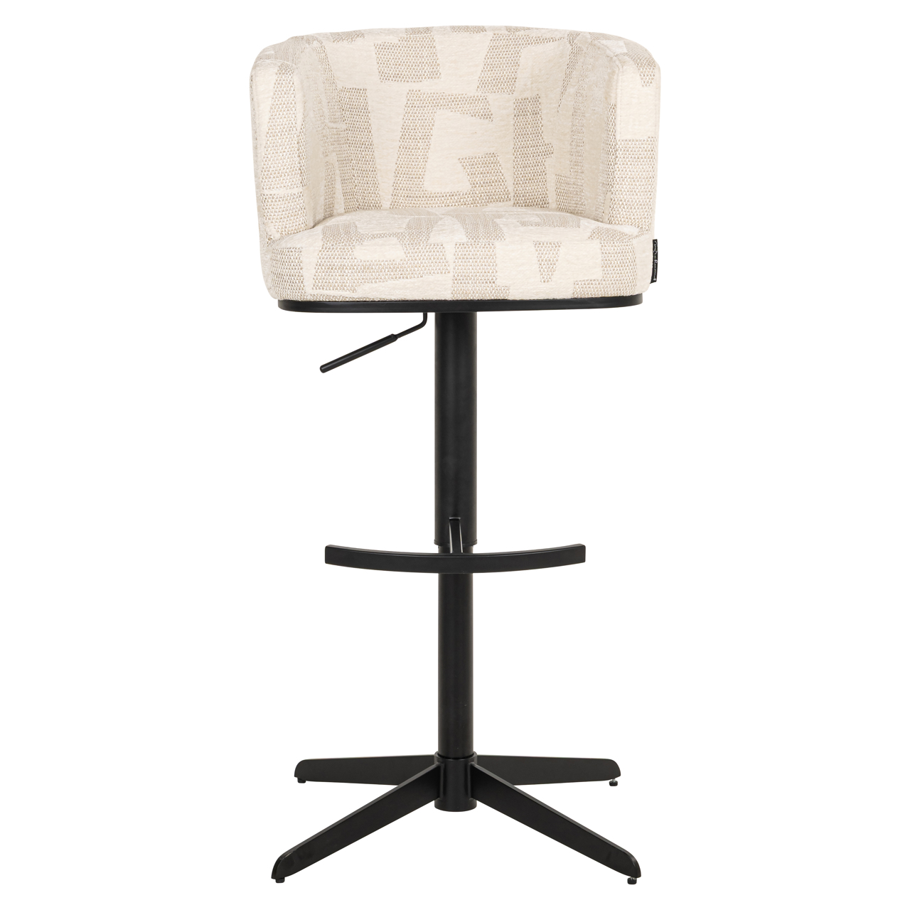 Barstoel Cheyenne graffic draaibaar beige - Afbeelding 15