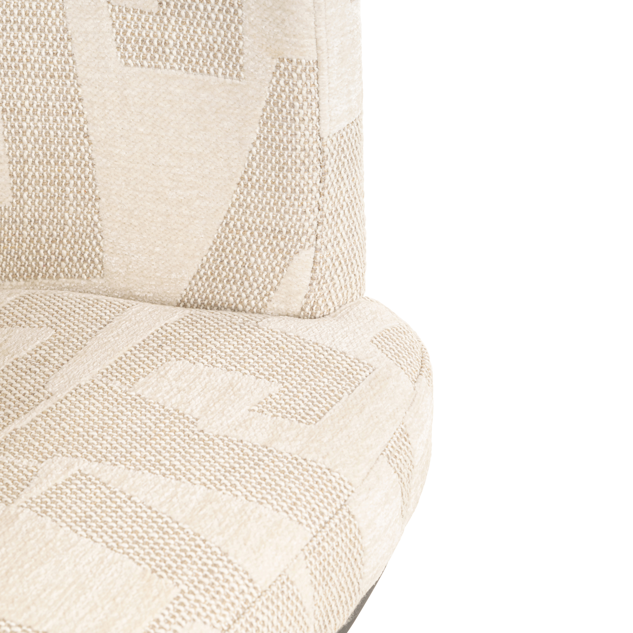 Barstoel Cheyenne graffic draaibaar beige - Afbeelding 3
