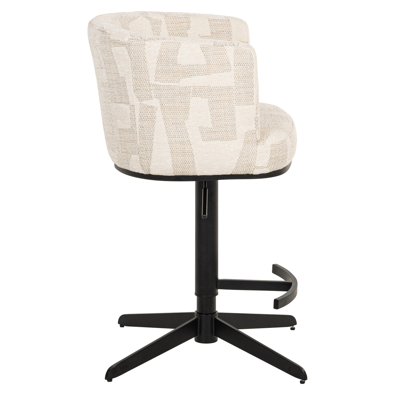Barstoel Cheyenne graffic draaibaar beige - Afbeelding 9