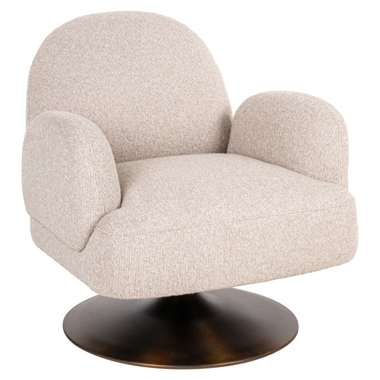 Loungestoel Kagney biscotti draaibaar - Afbeelding 2