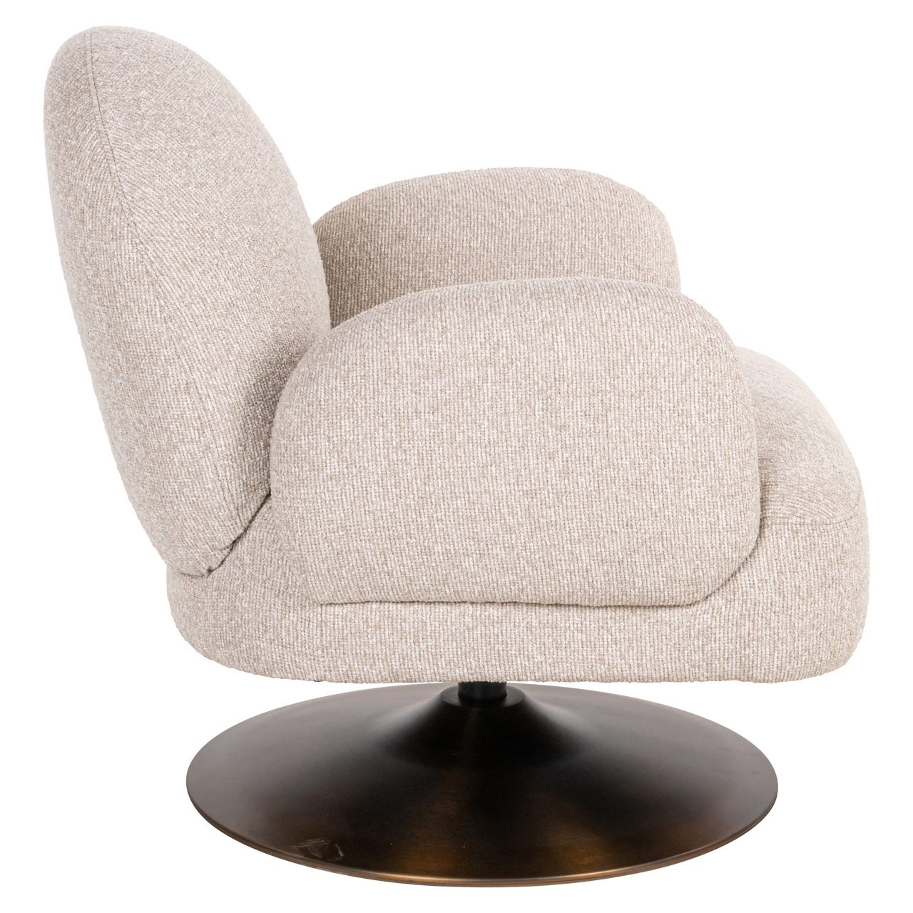 Loungestoel Kagney biscotti draaibaar - Afbeelding 4