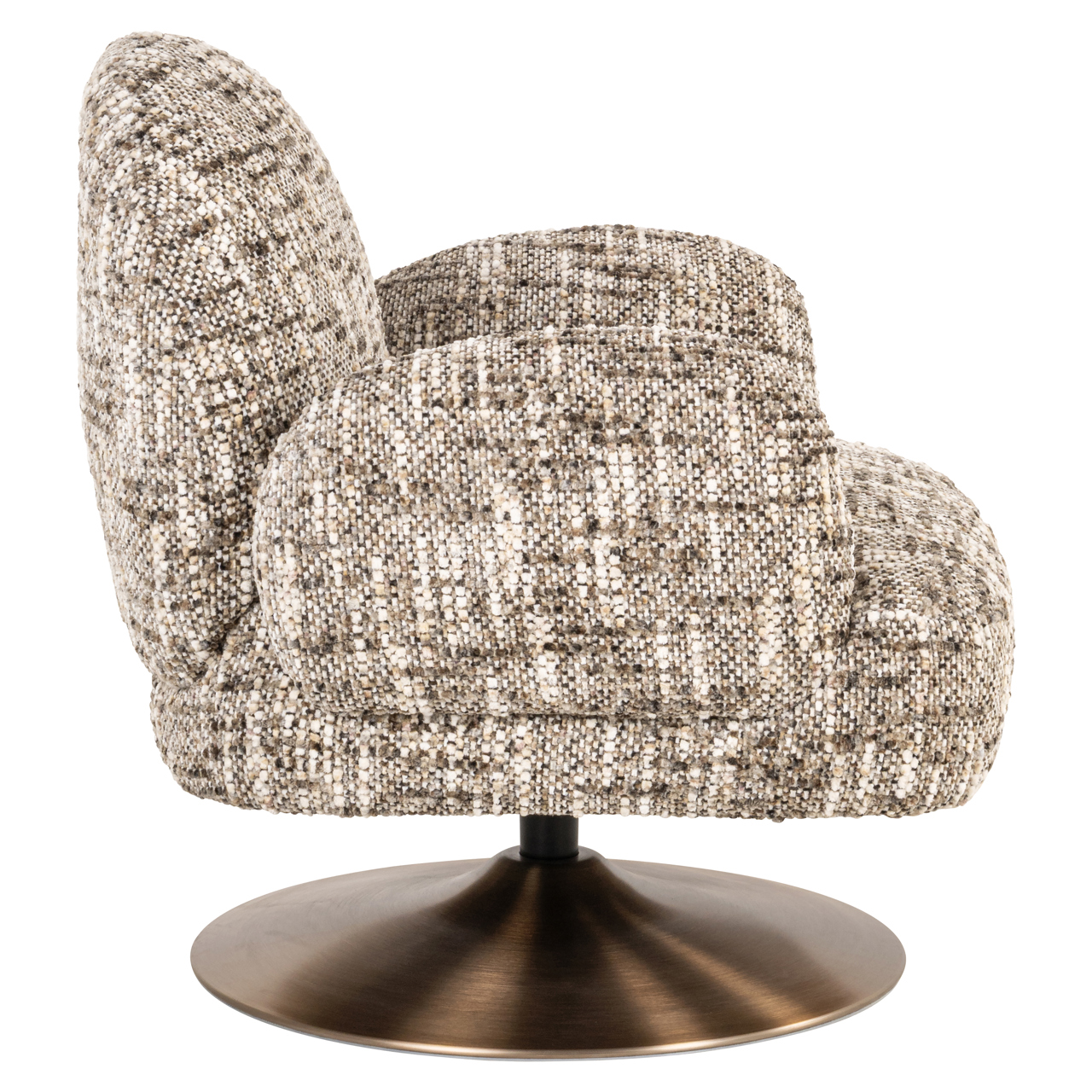 Loungestoel Kagney omara draaibaar bruin - Afbeelding 3