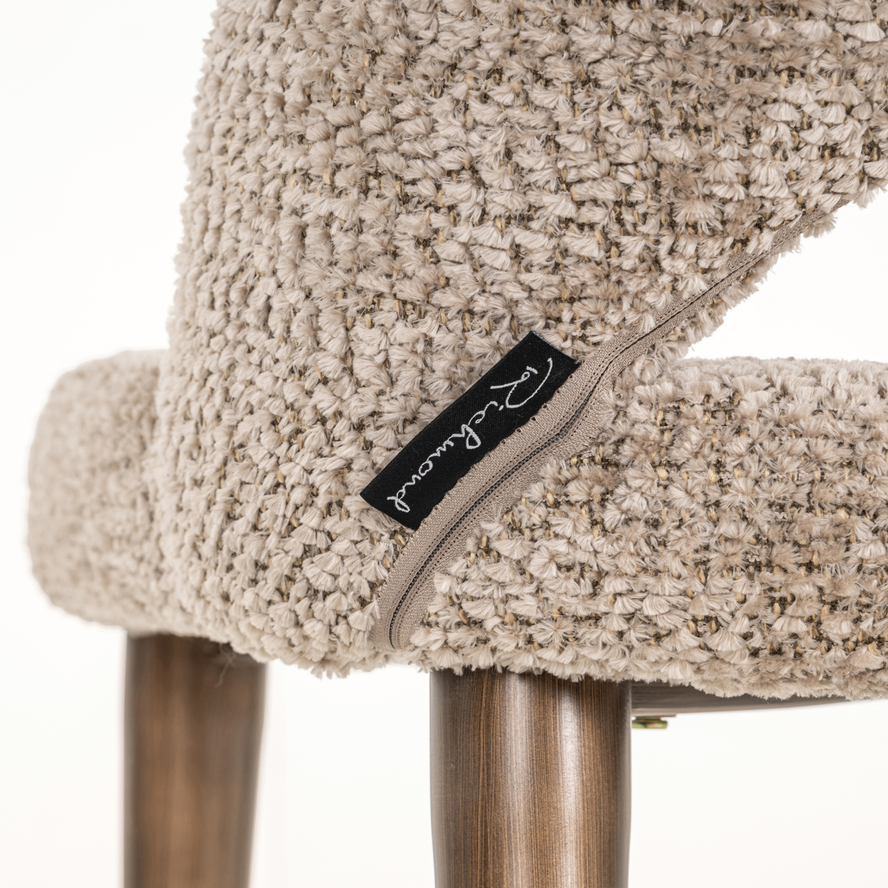 Eetkamerstoel Delphine lovely brandvertragend naturel set van 2 - Afbeelding 8