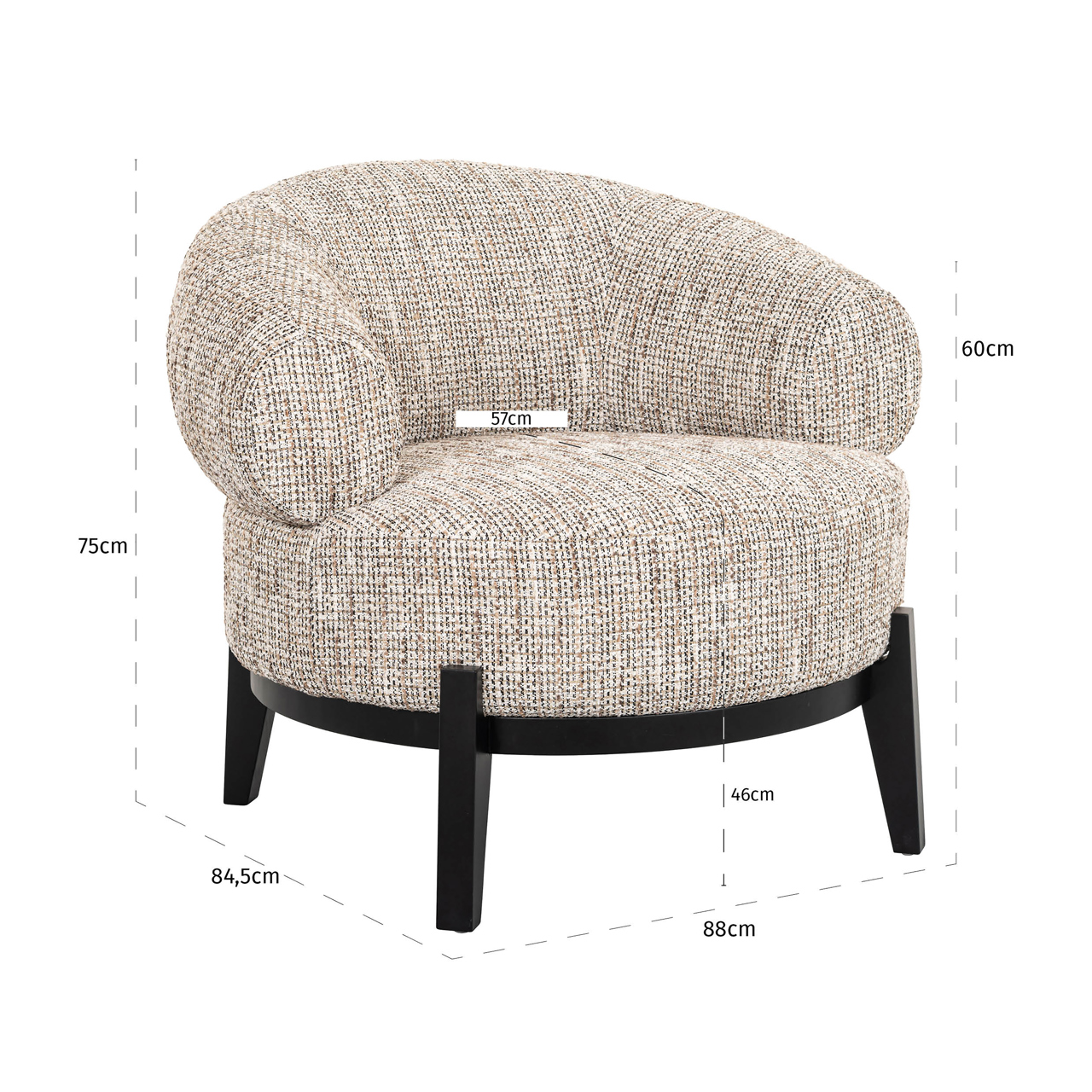 Loungestoel Montana op maat brandvertragend - Afbeelding 6