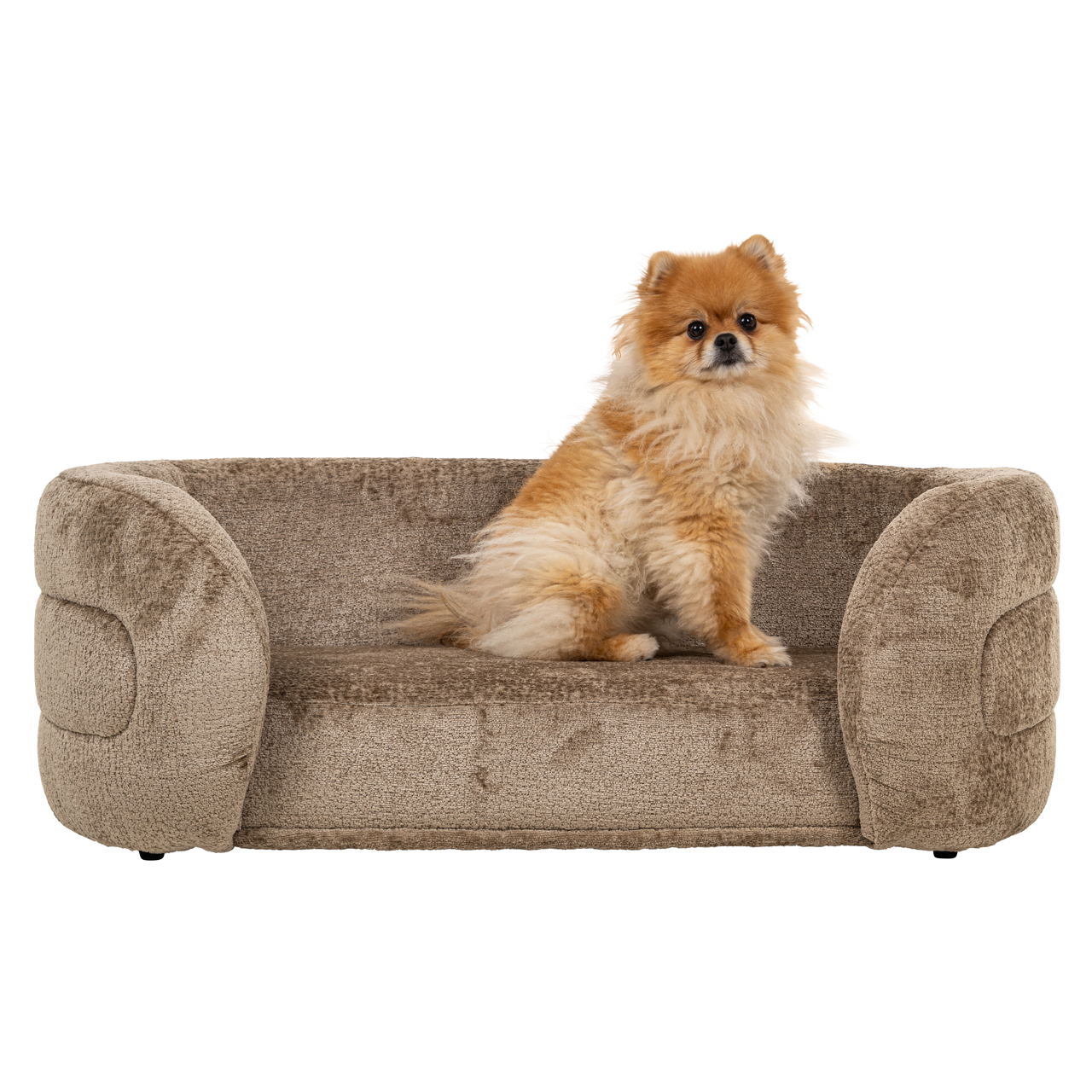 Hondenbed Bingo taupe chenille - Afbeelding 4