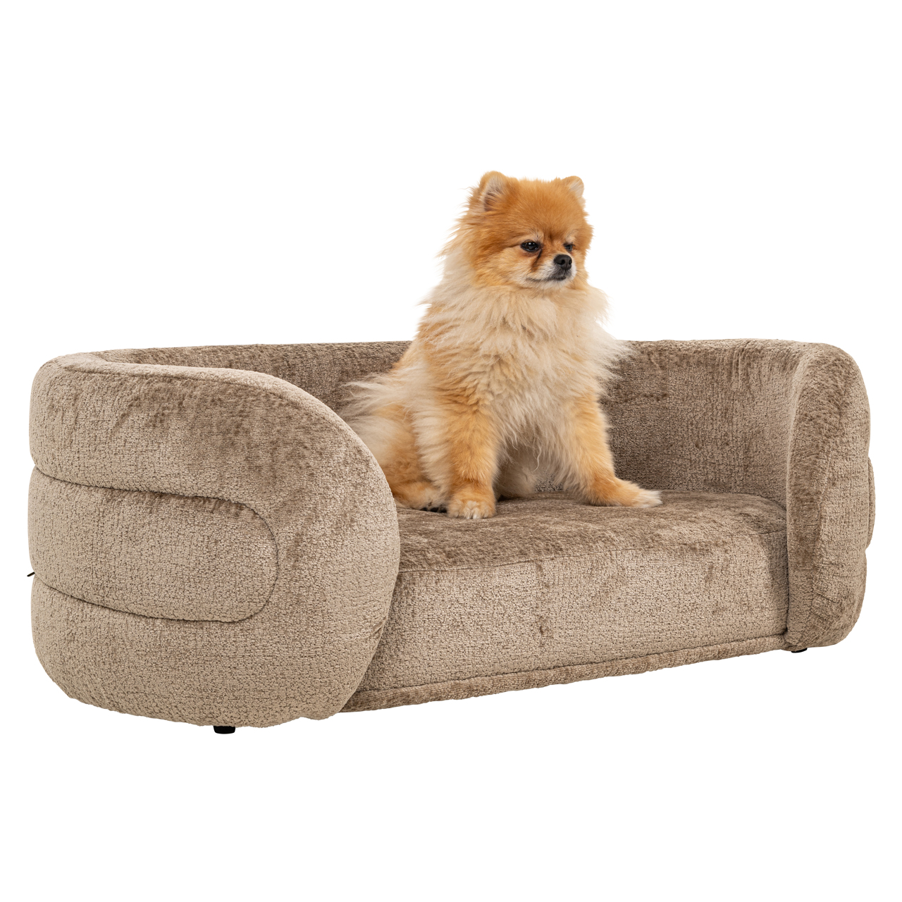 Hondenbed Bingo taupe chenille - Afbeelding 8