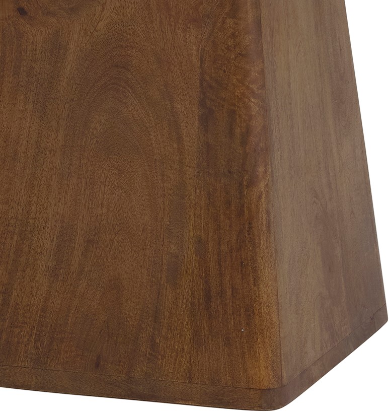 Salontafel Walnut bruin mangohout 60 cm - Afbeelding 3