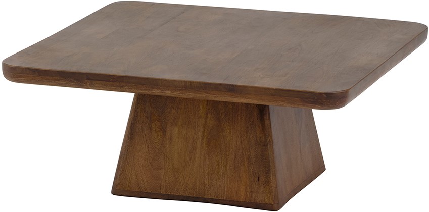 Salontafel Walnut bruin mangohout 80 cm