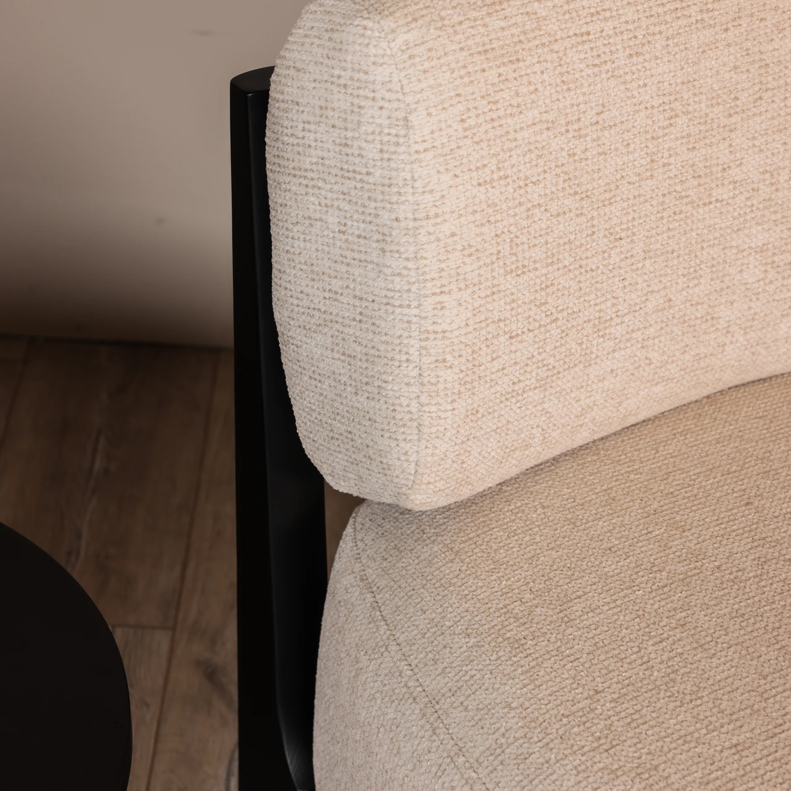 Fauteuil Skandi - Geweven stof - Beige - Afbeelding 6