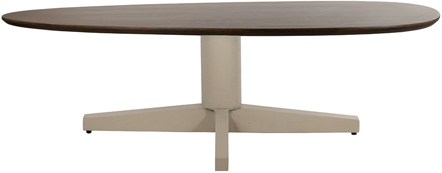 Salontafel organisch poot Walnut beige bruin mangohout 130 cm